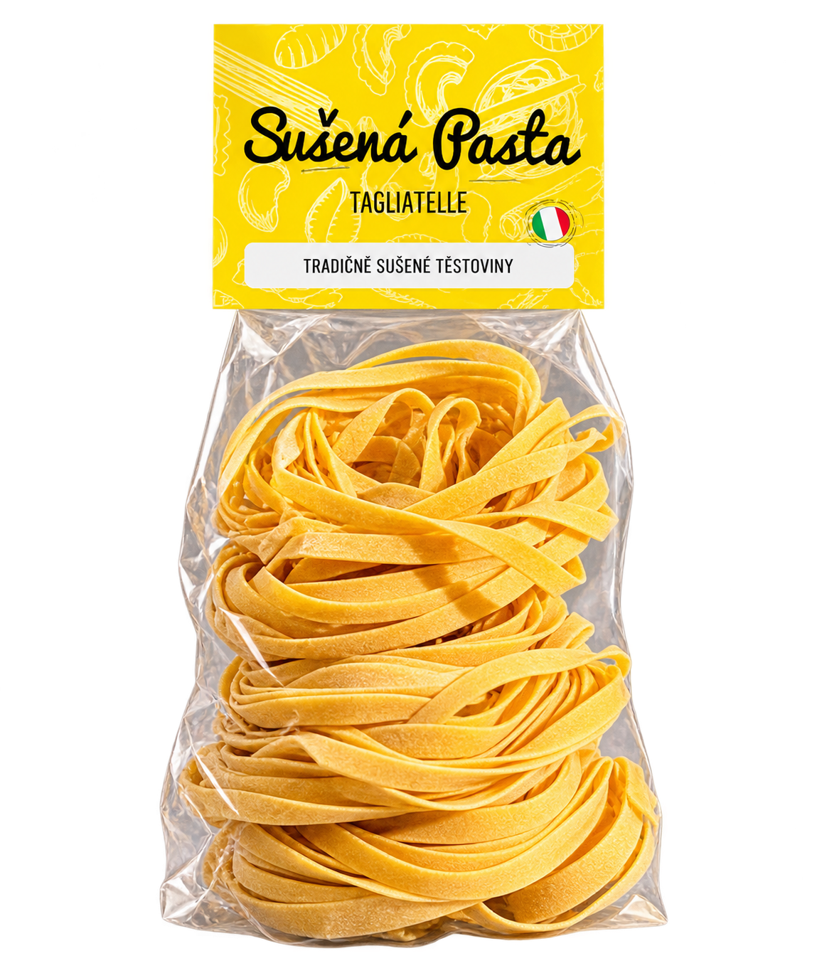 Semolinové tagliatelle