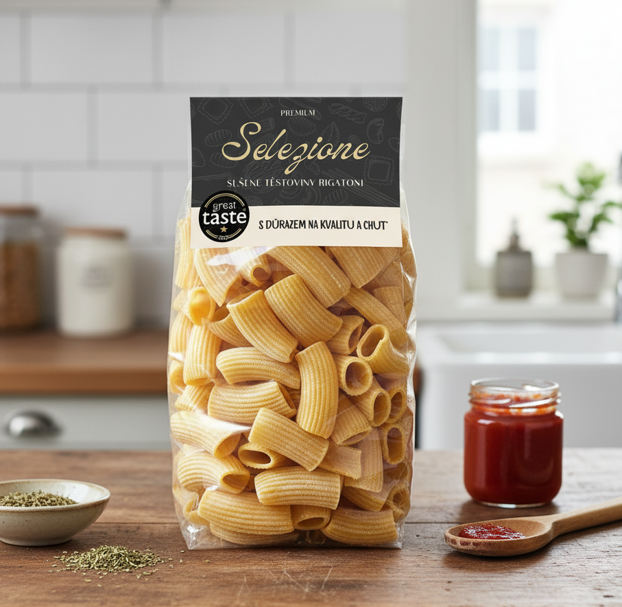 Sušené těstoviny "Great Taste" Rigatoni 400g