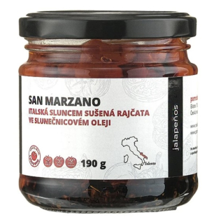 Nakládaná sušená rajčata - Jalapeňos